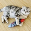 Cross-border best-selling pet plush products for cats to relieve boredom, chew and accompany, simulated fish and cat mint toys wholesale from the manufacturer details Picture